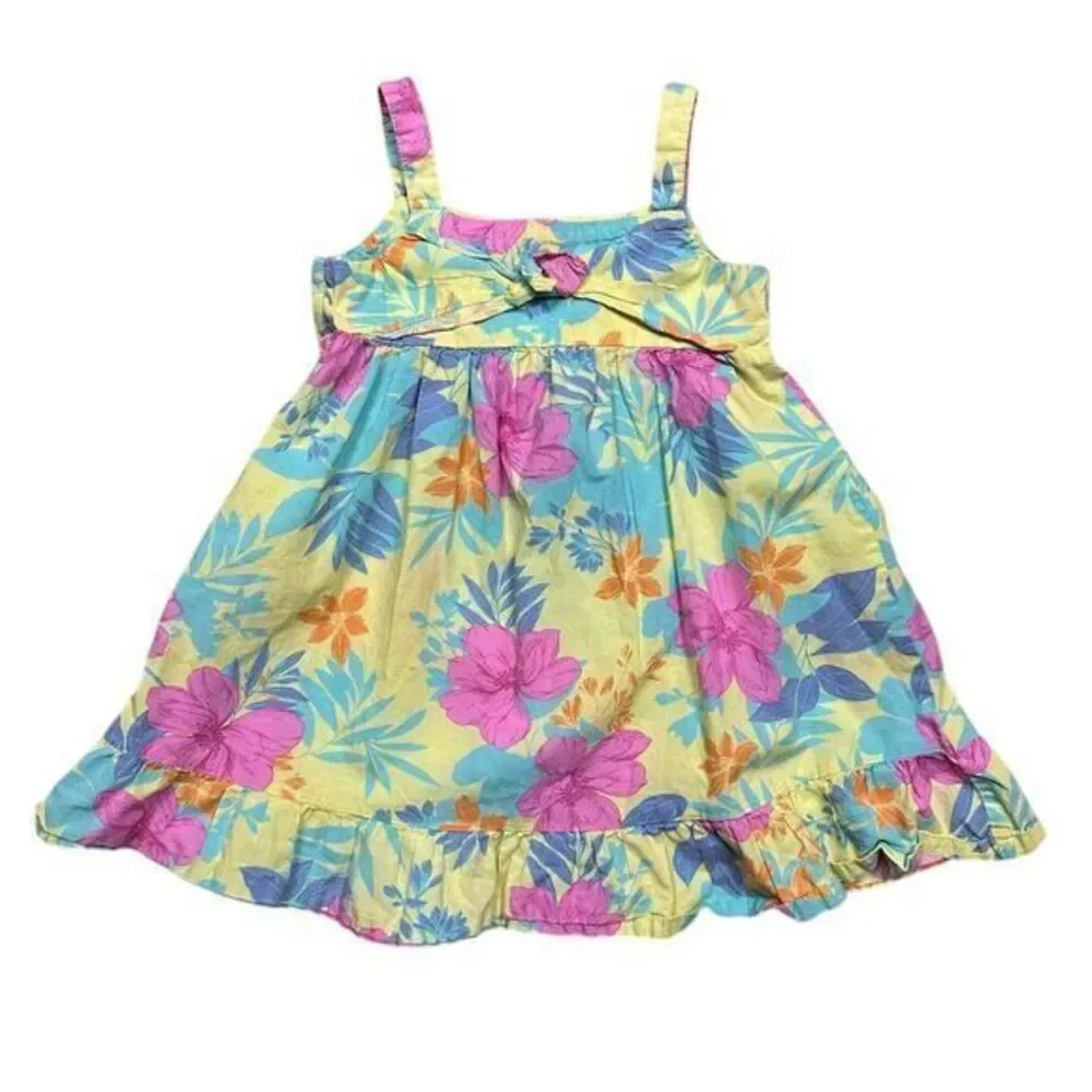 GAP Toddler Girls' Floral A-Line Dress Size 3 Summer Casual Sleeveless